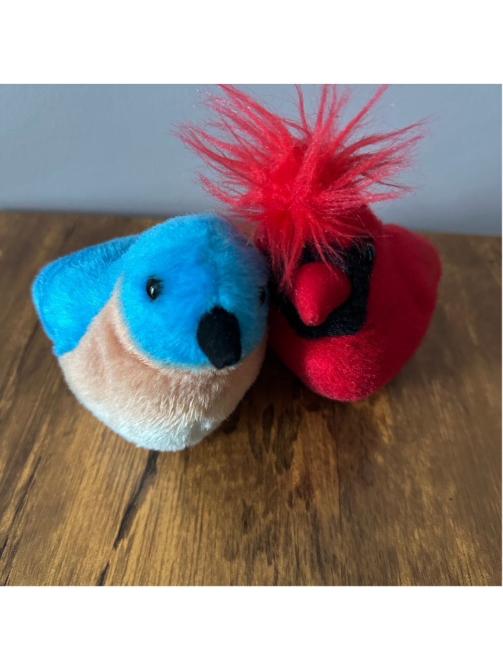 Wild Republic Bird Plush Lot Cardinal Bluebird Stuffed Animals 2 Pack